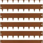 Corten steel landscape edging 39.4×5.1in