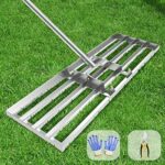 Lawn leveling rake 30x10 inch