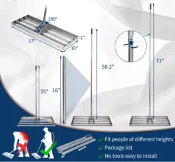 Lawn leveling rake 30x10 inch - Image 4
