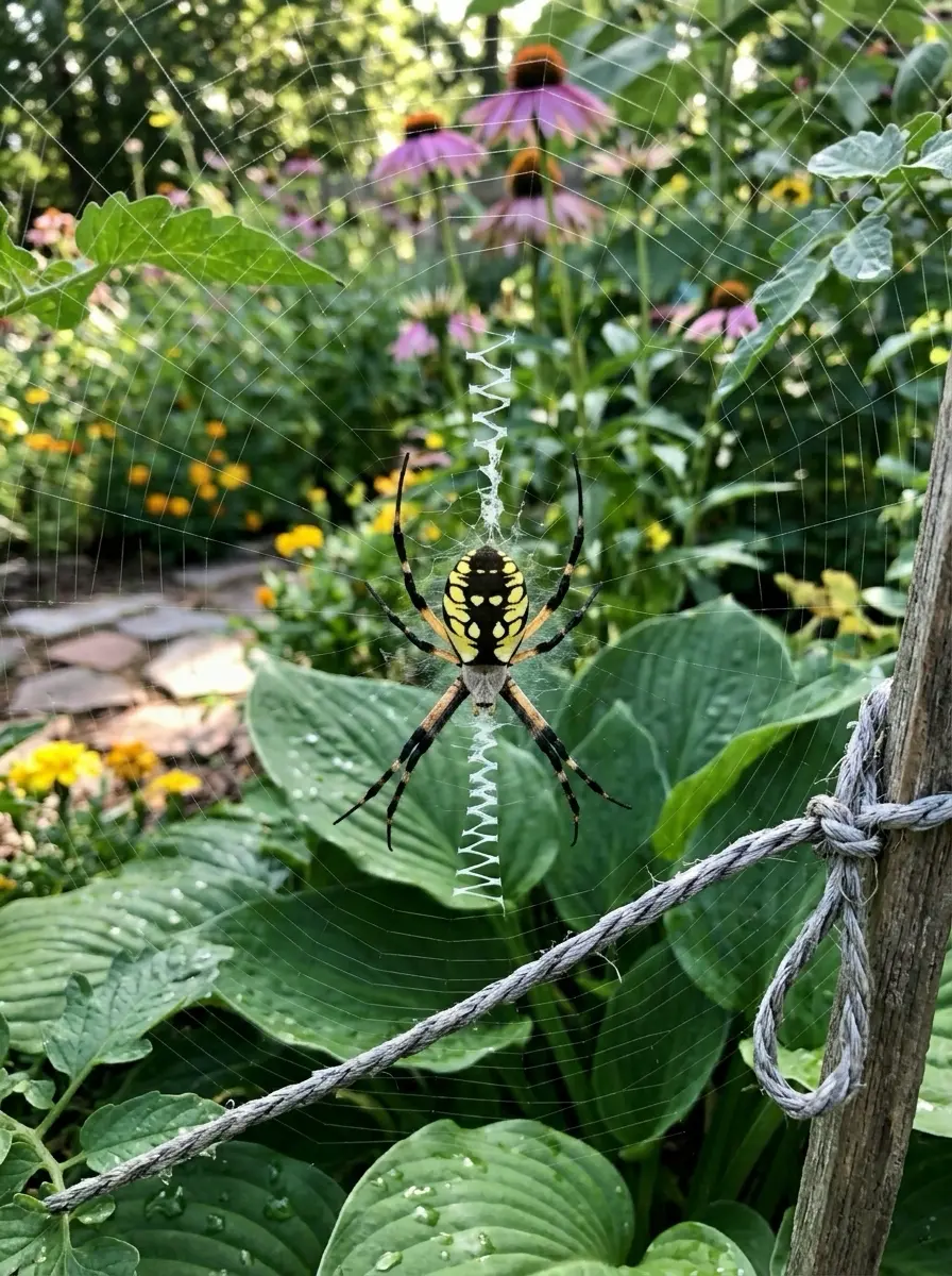 Yellow Garden Spider in Florida garden